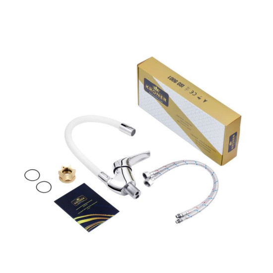 Кухонний змішувач Kroner KRM Odra-C032WHI (CV021173)