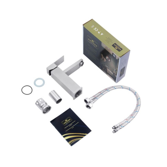 Смеситель для раковины Kroner KRP Edelstahl Kubus-ESG010 (CV023009)