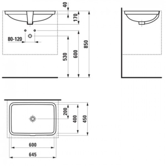 Раковина Laufen Pro S H8119650001091