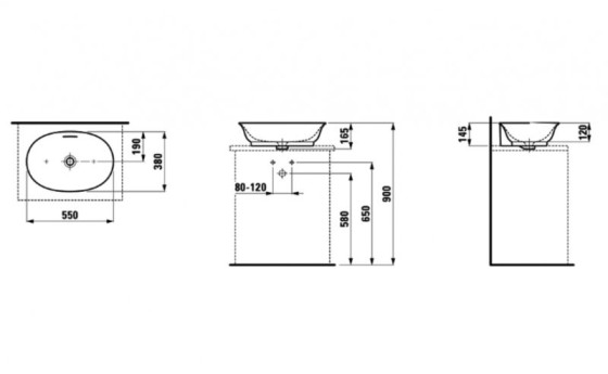 Раковина Laufen The New Classic H8128530001091