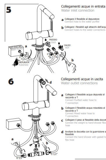 Кухонний змішувач Paffoni Ringo чорний RIN295NO-MET