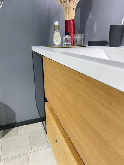 Тумба з умивальником Fancy Marble (Буль-Буль) Meloria L шпон