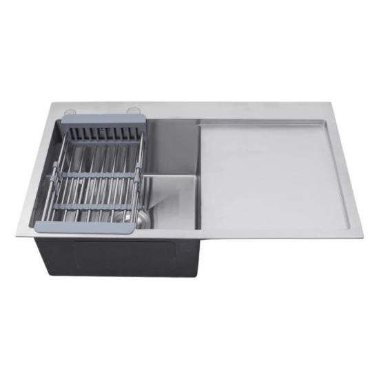 Кухонная мойка Kroner KRP Geburstet-7849LHM (CV025275)