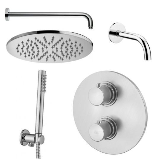 Душевая система скрытого монтажа Paffoni (KIT LIQ019CR B) хром