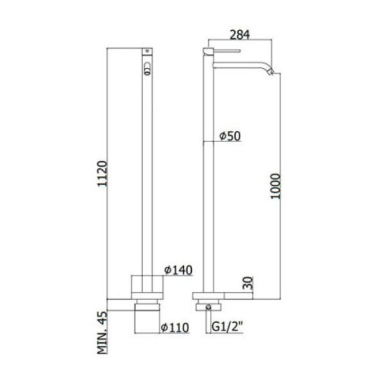 Смеситель для раковины Paffoni Light (LIG031CR) хром