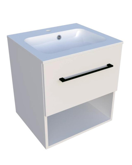 Тумба с раковиной Fancy Marble (Буль-Буль) Mill 500