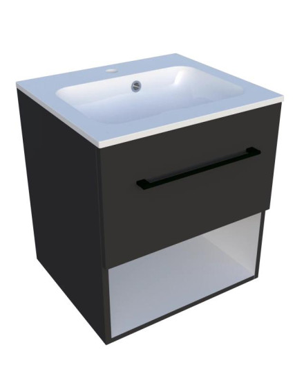 Тумба с раковиной Fancy Marble (Буль-Буль) Mill 500