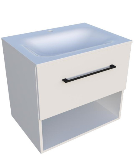 Тумба с раковиной Fancy Marble (Буль-Буль) Mill 600