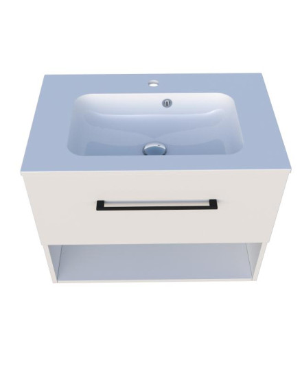 Тумба с раковиной Fancy Marble (Буль-Буль) Mill 700