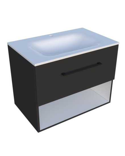 Тумба с раковиной Fancy Marble (Буль-Буль) Mill 700