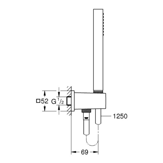 Душовий гарнітур Grohe Euphoria Cube Stick 26405000