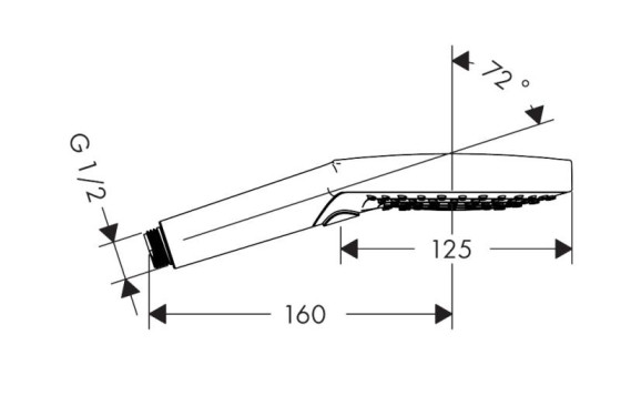 Лійка для ручного душу Hansgrohe Raindance Select S 120 3jet 26530670 чорний матовий