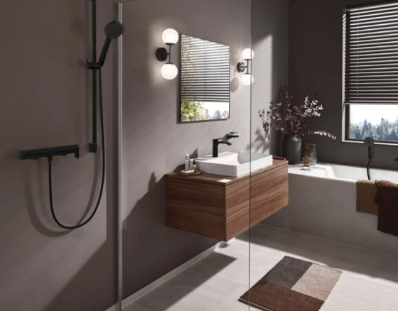 Змішувач для душу Hansgrohe Vivenis 75620670 чорний матовий
