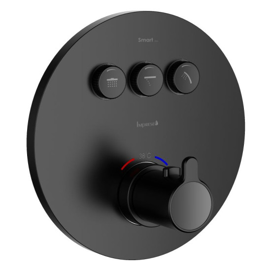 Змішувач термостатичний для душу Imprese SMART CLICK ZMK101901234 чорний