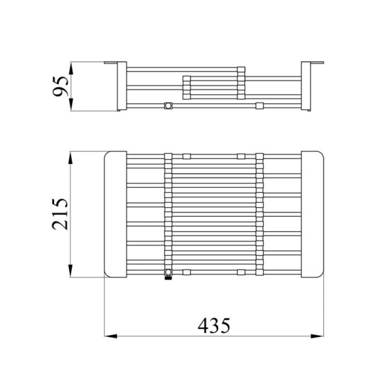 Кошик розсувний Lidz K01G