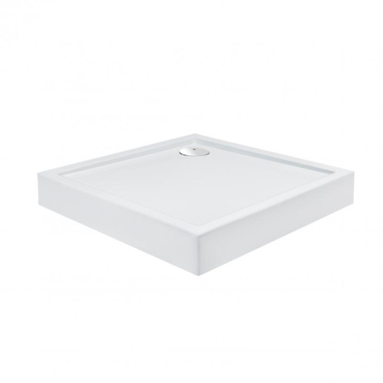Душевая кабина Qtap Capricorn CRM1099SC6 Clear 2020x900x900 мм + поддон Tern 309912C 90x90x12 см с сифоном