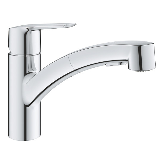 Кухонный смеситель с выдвижным изливом Grohe QuickFix Start 30531001