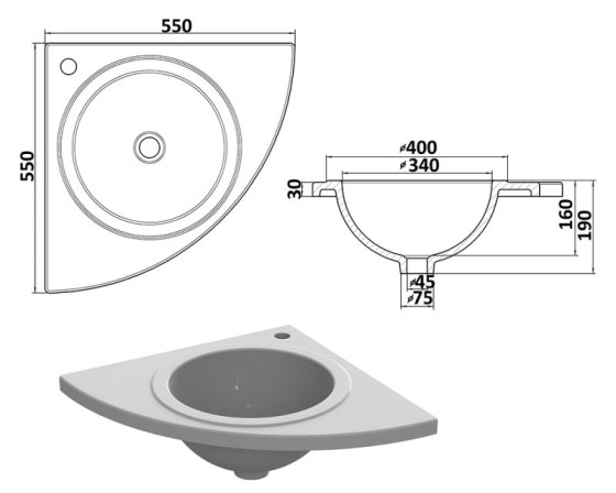 Раковина Snail Роксана 110A100