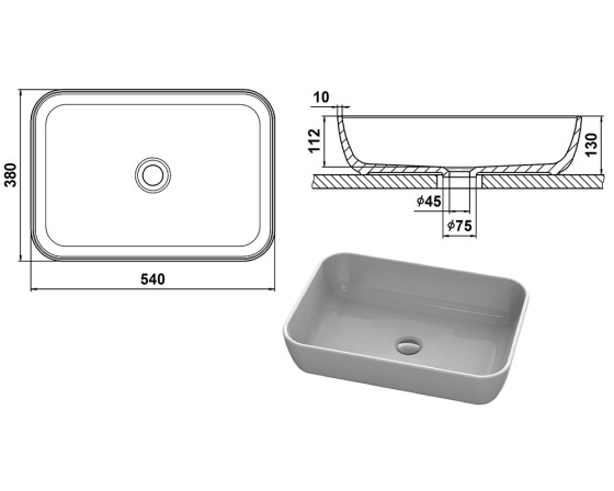 Раковина Snail Тифани 176A100