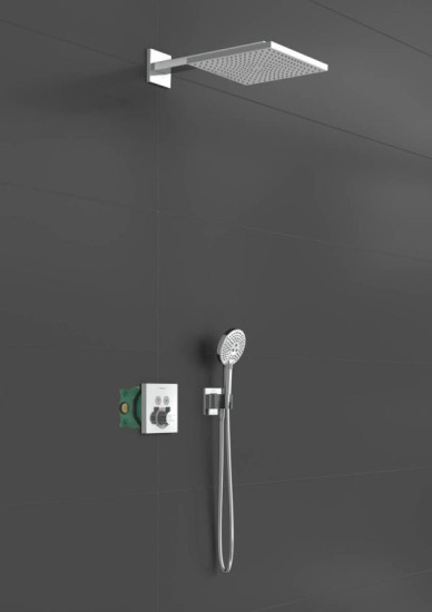 Душевая система скрытого монтажа Hansgrohe Raindance E 300 1jet ShowerSelect Square 27952000