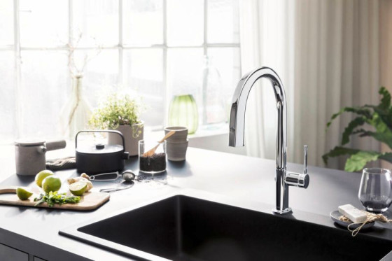 Кухонный смеситель с подключением к фильтру Hansgrohe Aqittura M91 FilterSystem 210 76801000