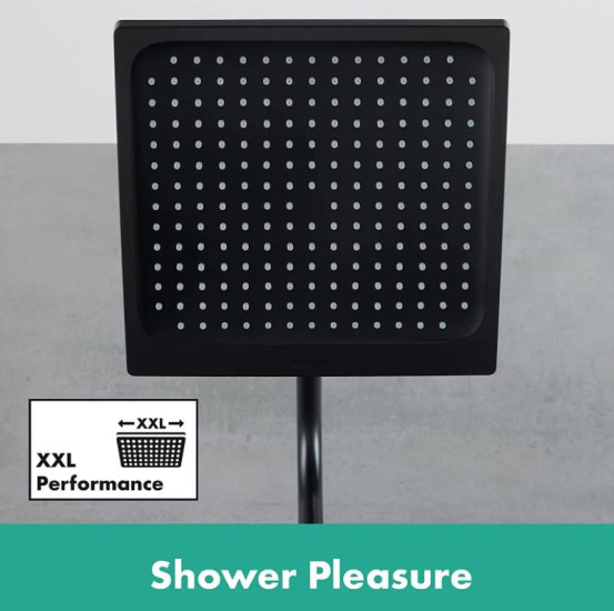 Верхний душ Hansgrohe Crometta E 240 1jet 26726670 черный матовый