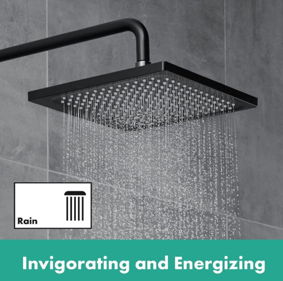Верхний душ Hansgrohe Crometta E 240 1jet 26726670 черный матовый