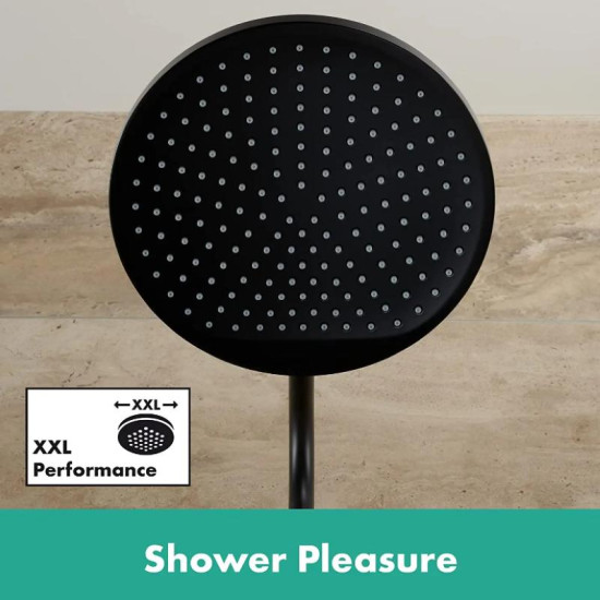Верхній душ Hansgrohe Crometta S 240 1jet 26723670 чорний матовий