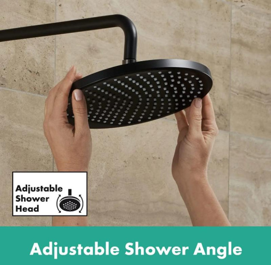 Верхній душ Hansgrohe Crometta S 240 1jet 26723670 чорний матовий