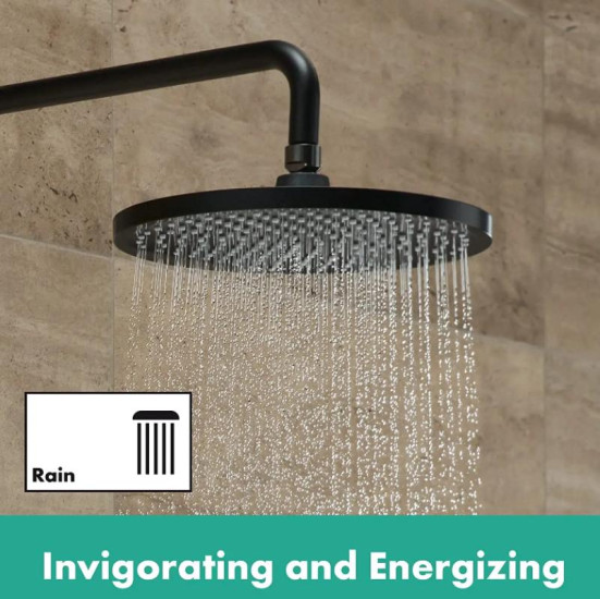 Верхній душ Hansgrohe Crometta S 240 1jet 26723670 чорний матовий