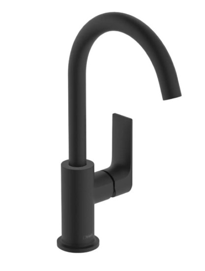 Смеситель для раковины Hansgrohe Rebris E 210 72576670 черный матовый