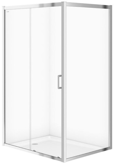 Душова кабіна Cersanit Zip 120x90 S154-004 прозоре скло без піддона
