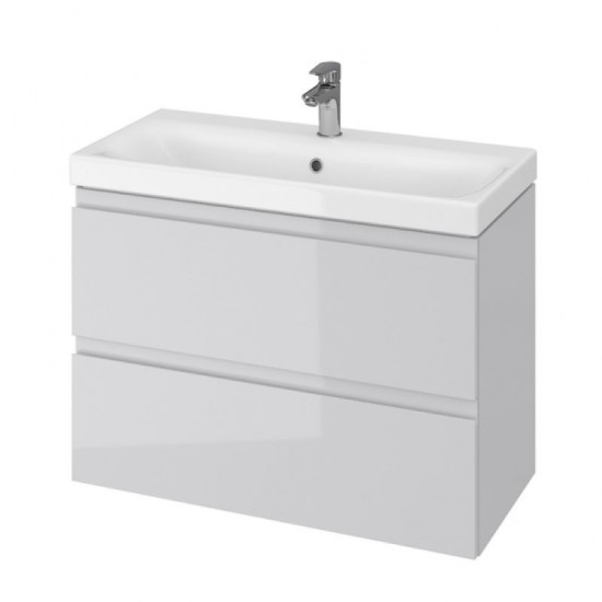 Тумба с раковиной Cersanit B07 Moduo Slim 80 UN509-045 серый