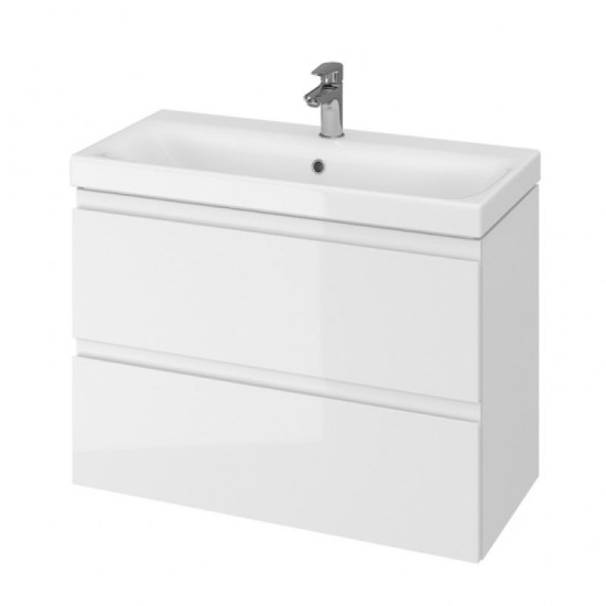 Тумба з умивальником Cersanit B06 Moduo Slim 80 UN509-044 білий
