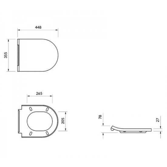 Унитаз подвесной Cersanit Inverto Stream On Slim Wrap S701-432