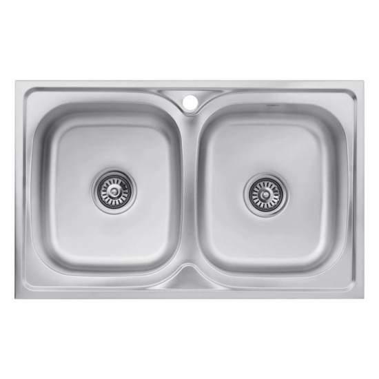 Кухонная мойка Kroner KRP Satin-5080Z (0,8 мм)(CV022822)