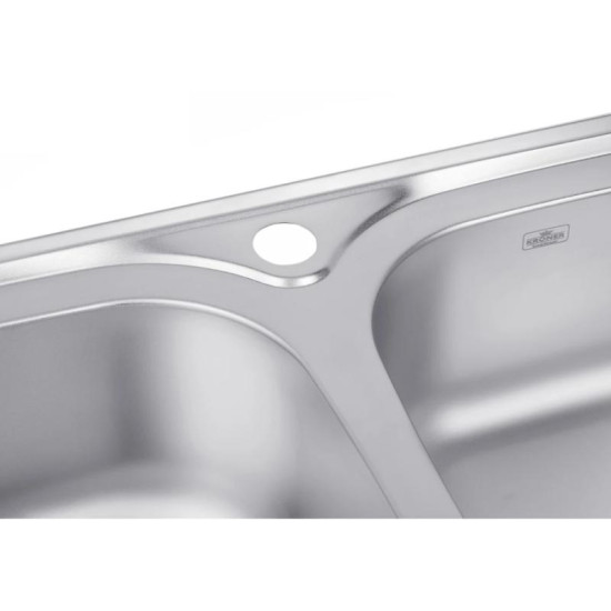 Кухонная мойка Kroner KRP Satin-5080Z (0,8 мм)(CV022822)