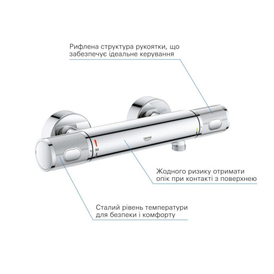 Змішувач термостатичний для душу Grohe QuickFix Precision Feel (34790000)