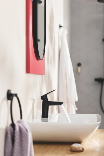 Смеситель для раковины Grohe QuickFix Start (235512432) чёрный матовый