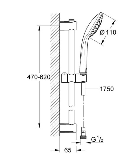 Душовий гарнітур Grohe QuickFix Vitalio Joy (27322000)