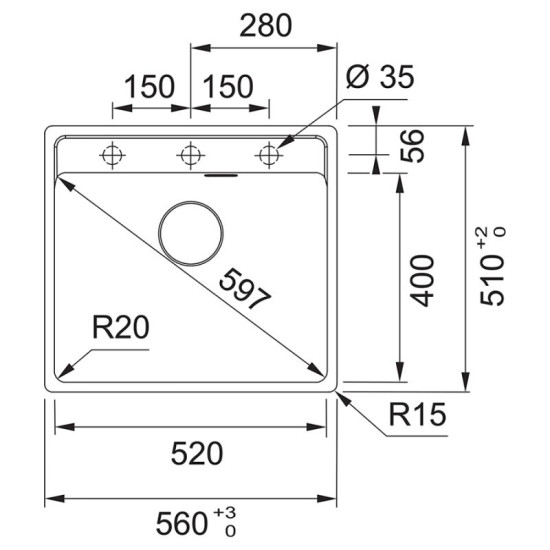 Кухонна мийка Franke MRG 610-52 TL сахара (114.0668.901)