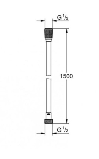 Душовий шланг Grohe Silver Flex Longlife 26346000