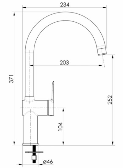 Кухонный смеситель Volle LIBRA 1521.110104 de la noche