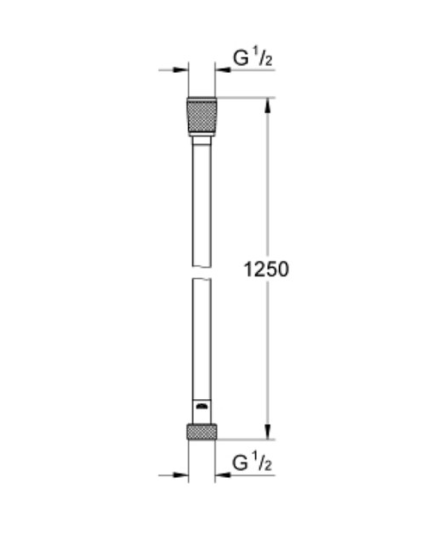 Душовий шланг Grohe Silverflex 28362A00 графит