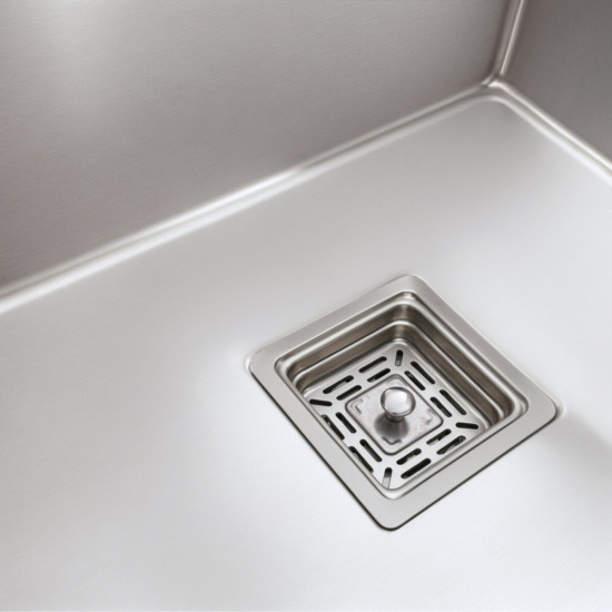 Кухонная мойка Platinum Handmade 780x430 R (квадратный сифон, 3,0/1,0)