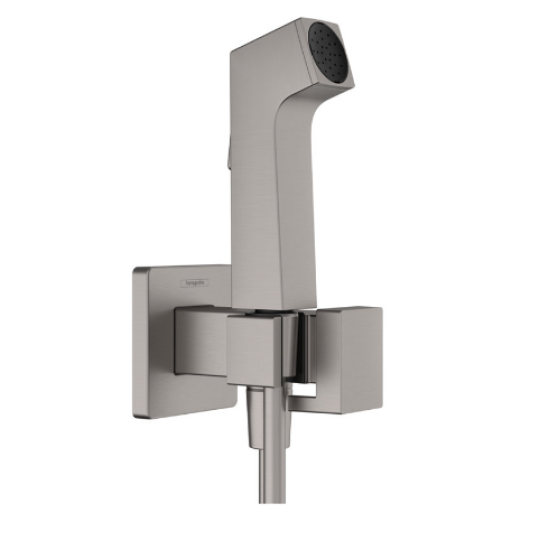 Гігіенічний душ зі змішувачем Hansgrohe Bidette 1jet E, шліфований чорний хром (29233340)