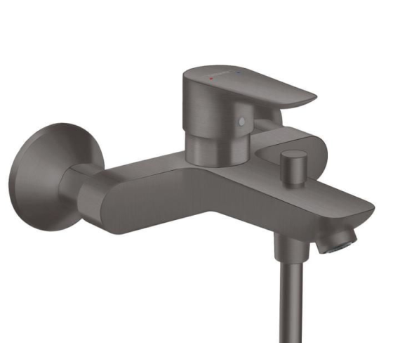 Смеситель для ванны Hansgrohe Talis E 71740340 шлифованный черный хром
