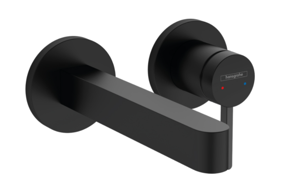 Смеситель для раковины скрытого монтажа Hansgrohe Finoris 76051670 черный матовый