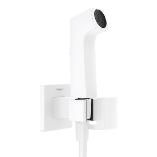 Гигиенический душ со смесителем Hansgrohe Bidette 1jet E, белый матовый 29233700
