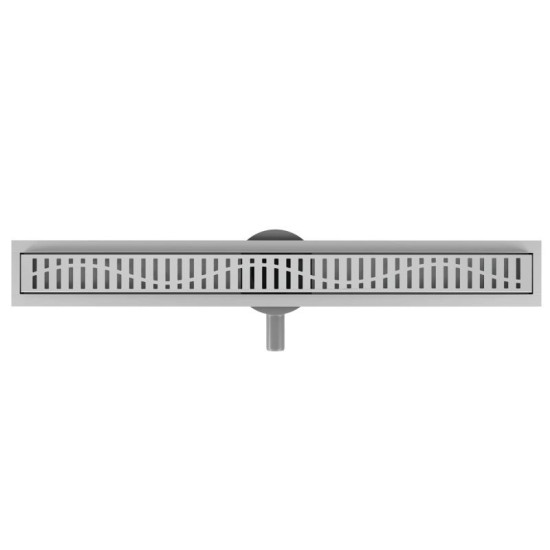 Линейный трап Volle MASTER LINEA Capri 600 с решеткой cepillado cromo 9046.210114